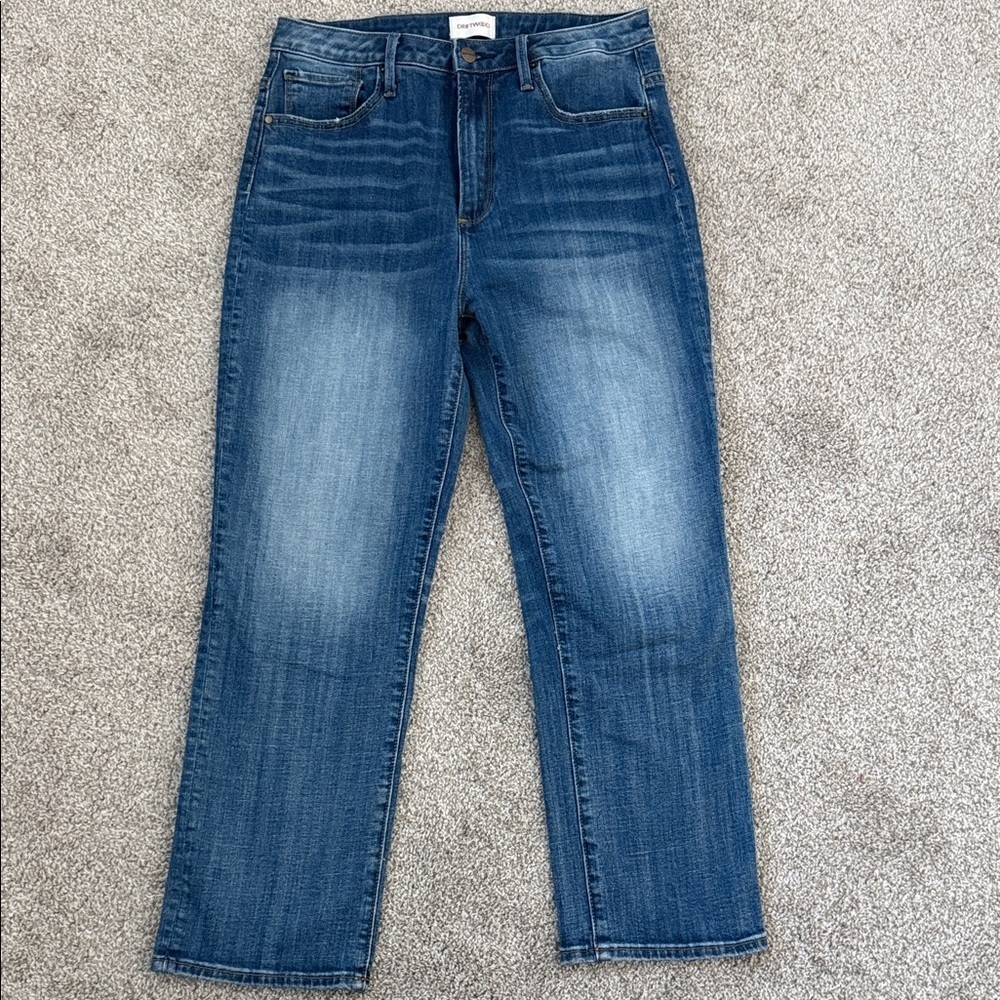 DRIFTWOOD Stella Dark Blue Straight Leg Jeans - Picture 2 of 9